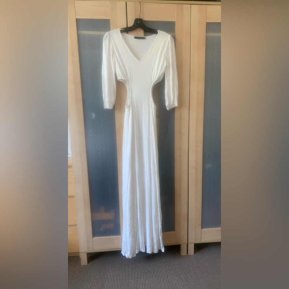 Ark & Co White Long Sleeve Dress - new